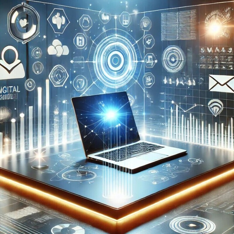 ai made picture of a computer symbolize online business